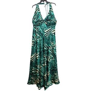 torrid Teal Animal Print Maxi Dress
